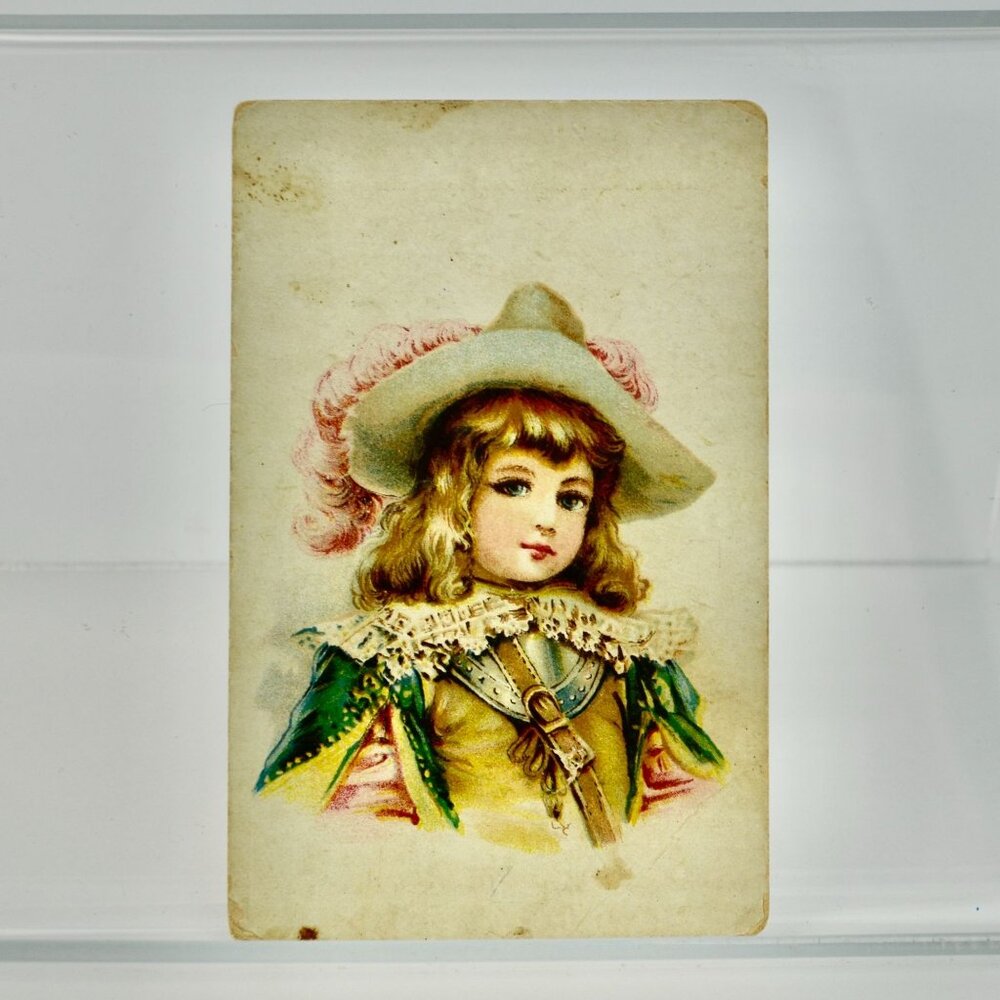 1912? Antique Victorian Trading Card French Soldier